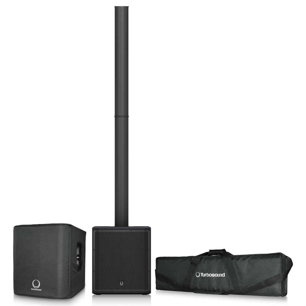 TURBOSOUND iP2000 BUNDLE 1000W Kolon Hoparlör, Taşıma Çantası Ve Koruyucu Kılıf